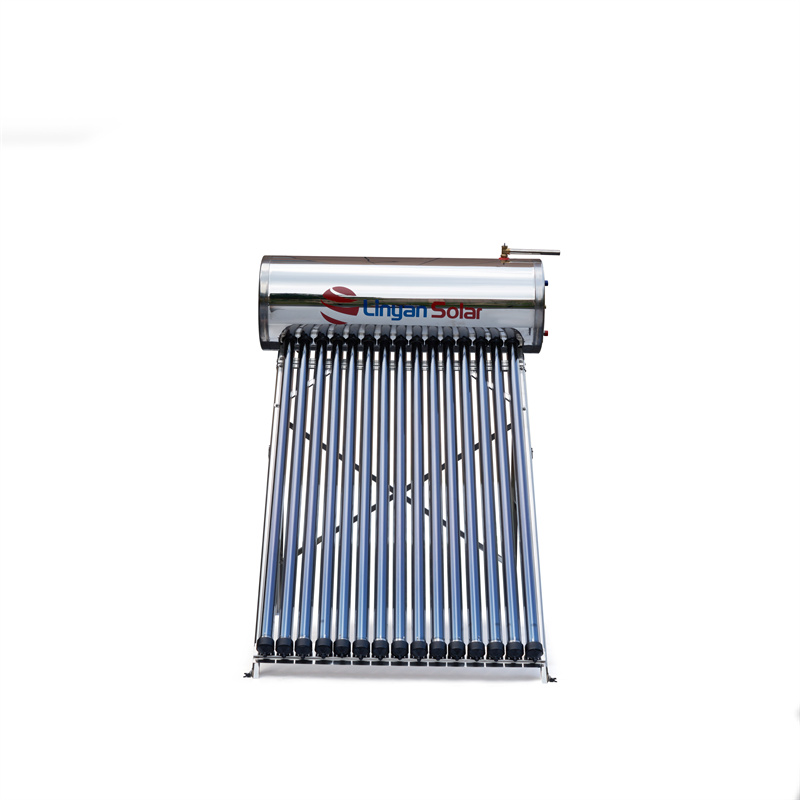 High pressure solar water heater with stainless steel